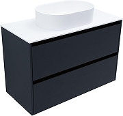 Тумба под раковину Allen Brau Activity 100 1.34014.AM подвесная цвет Антрацит матовый+Олива браш-8