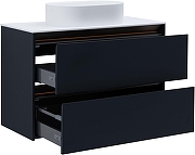 Тумба под раковину Allen Brau Activity 100 1.34014.AM подвесная цвет Антрацит матовый+Олива браш-12