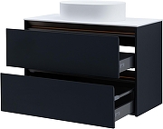 Тумба под раковину Allen Brau Activity 100 1.34014.AM подвесная цвет Антрацит матовый+Олива браш-17