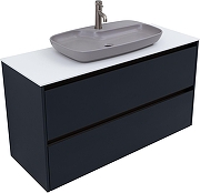 Тумба под раковину Allen Brau Activity 120 1.34015.AM подвесная цвет Антрацит матовый+Олива браш-4