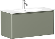 Тумба под раковину Allen Brau Gravity 99 1.370014.CGM подвесная цвет Олива матовый
