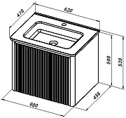 Тумба под раковину Allen Brau Gravity 60 1.370016.WM подвесная цвет Белый матовый-1