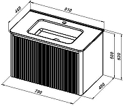 Тумба под раковину Allen Brau Gravity 79 1.370017.WM подвесная цвет Белый матовый-1