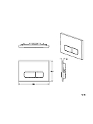 Клавиша смыва AltroBagno PFP 002 Cr цвет Хром-6