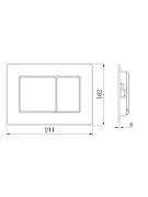 Клавиша смыва AltroBagno PFP 0284 BG цвет Золото матовое-1