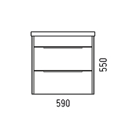 Тумба под раковину Corozo Форест 60 SD-00001048 подвесная цвет Коричневый-4
