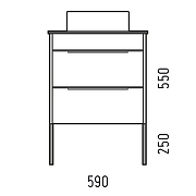 Тумба под раковину Corozo Форест 60 SD-00001048 подвесная цвет Коричневый-13