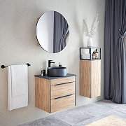 Тумба под раковину Corozo Форест 60 SD-00001048 подвесная цвет Коричневый-14