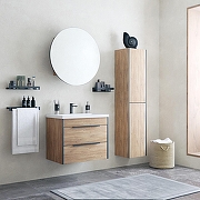 Тумба под раковину Corozo Форест 80 SD-00001049 подвесная цвет Коричневый-1