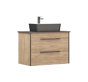 Тумба под раковину Corozo Форест 80 SD-00001049 подвесная цвет Коричневый-18