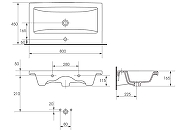Тумба под раковину Corozo Форест 80 SD-00001049 подвесная цвет Коричневый-7
