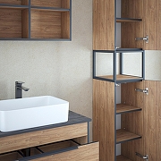 Тумба под раковину Corozo Форест 70 SD-00001077 подвесная цвет Коричневый-10