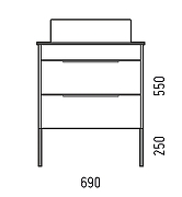 Тумба под раковину Corozo Форест 70 SD-00001077 подвесная цвет Коричневый-11