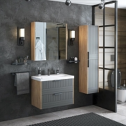 Тумба под раковину Corozo Инди 80 SD-00001361 цвет Серый-2