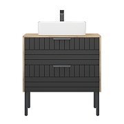 Тумба под раковину Corozo Инди 80 SD-00001361 цвет Серый-6