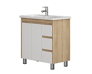 Тумба под раковину Corozo Остин 80 SD-00000547 цвет Белый-5