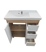 Тумба под раковину Corozo Остин 80 SD-00000547 цвет Белый-6