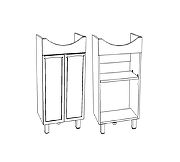 Тумба под раковину Corozo Монро 50 SD-00001289 цвет Белый-6