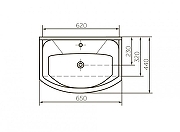 Тумба под раковину Corozo Монро 65 SD-00001712 цвет Белый-8