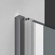 Душевая дверь Vincea Alpha 85 VDP-3AL850CLGM профиль Вороненая сталь стекло прозрачное-2