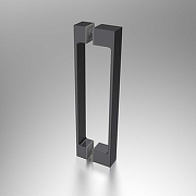 Душевая дверь Vincea Alpha 100 VDP-3AL100CLGM профиль Вороненая сталь стекло Прозрачное-4