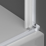 Душевая дверь Vincea Alpha 85 VDP-3AL850CLB профиль Черный стекло прозрачное-4