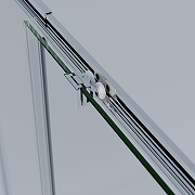 Душевая дверь Vincea Rapid-N 130 VDS-3RN12/13CL профиль Хром стекло прозрачное-2