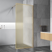 Душевая перегородка Vincea Walk in HP Art 90 VSW-1HP900GWBG профиль брашированное золото стекло фактурное
