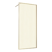 Душевая перегородка Vincea Walk in HP Art 90 VSW-1HP900GWBG профиль брашированное золото стекло фактурное-2