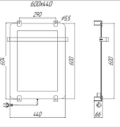 Электрический полотенцесушитель Allen Brau Infinity 60x44 00325649 цвет Медь-2