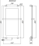 Электрический полотенцесушитель Allen Brau Infinity 80x44 00305018 цвет Черный-1