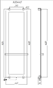 Электрический полотенцесушитель Allen Brau Infinity 140x44 00325625 цвет Черный-7