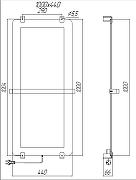 Электрический полотенцесушитель Allen Brau Infinity 100x44 00325630 цвет Черный-2