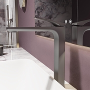 Смеситель для раковины Vincea Puro VBF-5P02GM цвет Вороненая сталь-1