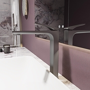 Смеситель для раковины Vincea Puro VBF-5P02GM цвет Вороненая сталь-2