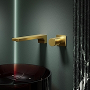 Смеситель для раковины Vincea Domus VBFW-5DM01BG цвет Брашированное золото-1