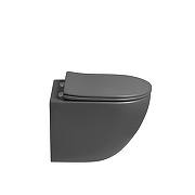 Унитаз Vincea Globo VT1-14STMA цвет Антрацит матовый с сиденьем Микролифт-2