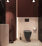 Унитаз Vincea Globo VT1-14STMA цвет Антрацит матовый с сиденьем Микролифт-5