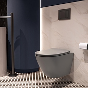 Унитаз Vincea Globo VT1-14STMG цвет Серый матовый с сиденьем Микролифт-4