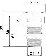 Донный клапан Allen Brau Priority 5.31024-GB цвет Золото-1