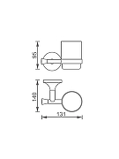 Стакан для зубных щеток AltroBagno Corposo 080205 Gl цвет Золото-6