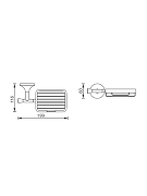 Мыльница AltroBagno Corposo 080710 Cr цвет Хром-6