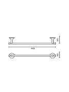 Полотенцедержатель AltroBagno Corposo 081311 Cr цвет Хром-6