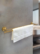 Полотенцедержатель AltroBagno Corposo 081407 Gl двойной цвет Золото-1