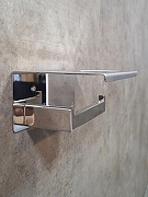 Держатель туалетной бумаги AltroBagno Aperto 080907 Cr с полкой цвет хром-2