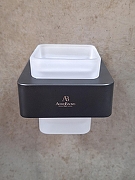 Стакан для зубных щеток AltroBagno Aperto 080201 MB цвет Черный матовый-4