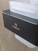 Стакан для зубных щеток AltroBagno Aperto 080201 MB цвет Черный матовый-6
