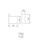 Крючок AltroBagno Aperto 081003 MB цвет Черный матовый-5