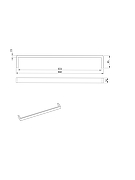 Полотенцедержатель AltroBagno Aperto 081305 Cr цвет Хром-5