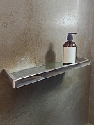 Стеклянная полка AltroBagno Aperto 082802 Cr цвет Хром-1